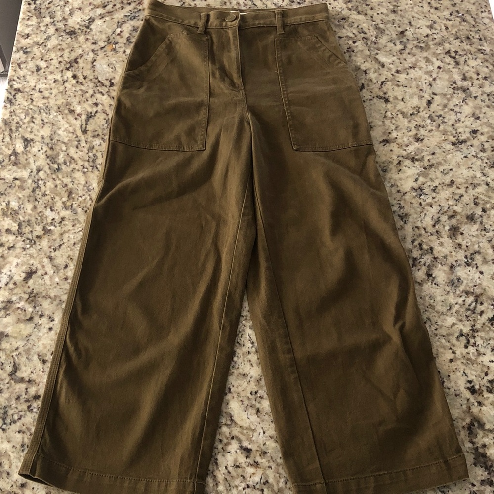 Oak and Fort Green Wide-Leg Pants